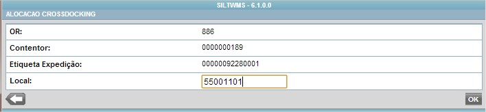 alocação de OR de cross docking